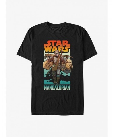 Star Wars The Mandalorian Mando On Foot T-Shirt $7.61 T-Shirts