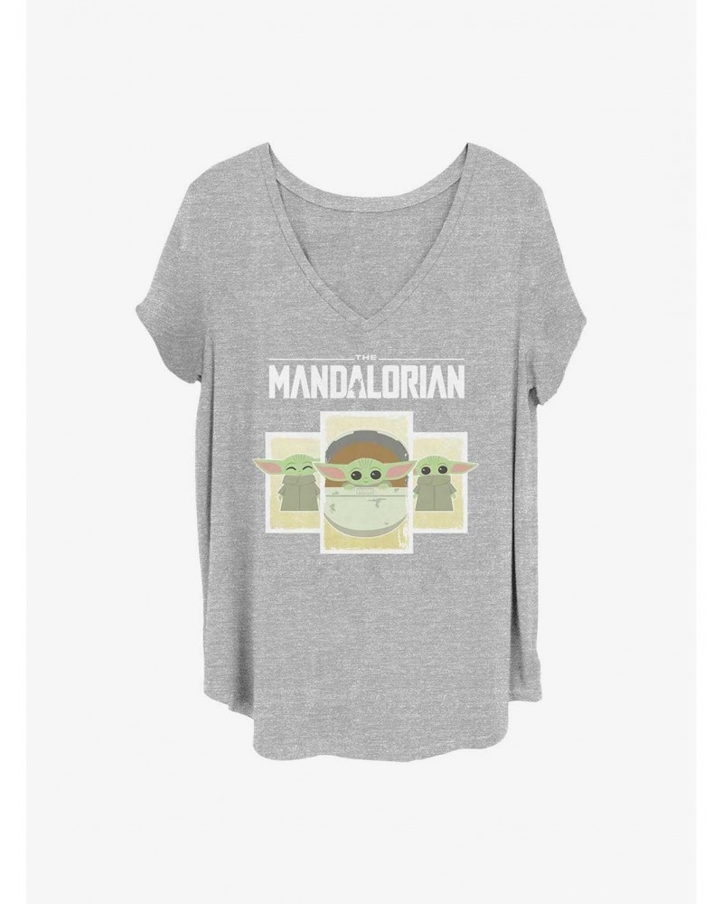 Star Wars The Mandalorian Child Boxes Girls T-Shirt Plus Size $10.64 T-Shirts