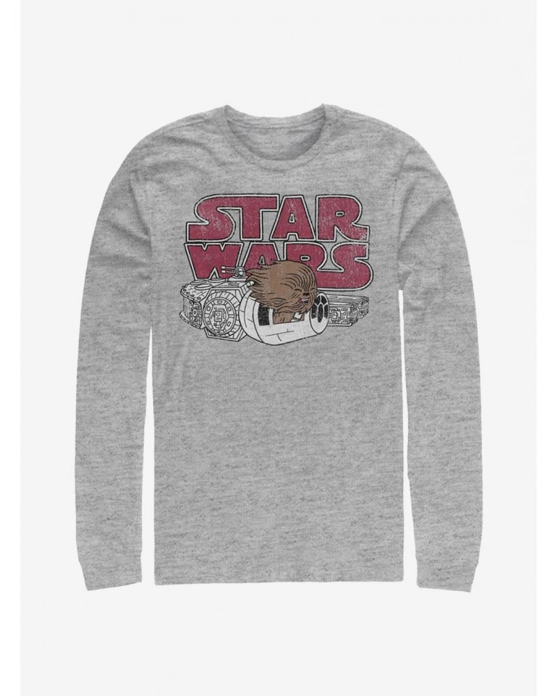 Star Wars Chewie Window Long-Sleeve T-Shirt $12.11 T-Shirts