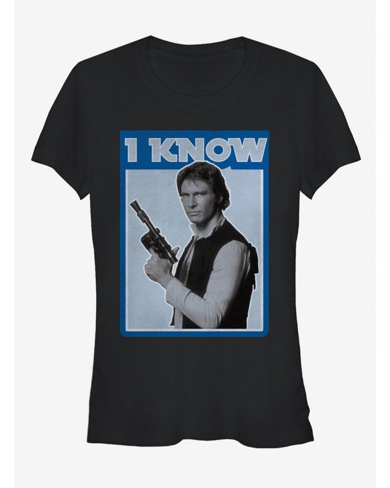 Star Wars Han Solo Quote I Know Girls T-Shirt $5.34 T-Shirts