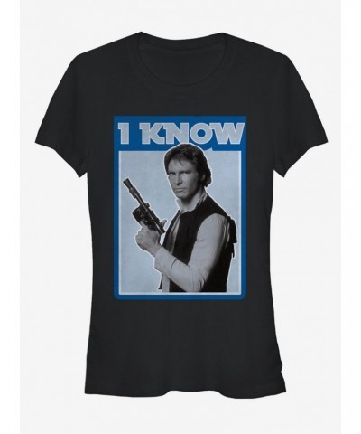 Star Wars Han Solo Quote I Know Girls T-Shirt $5.34 T-Shirts