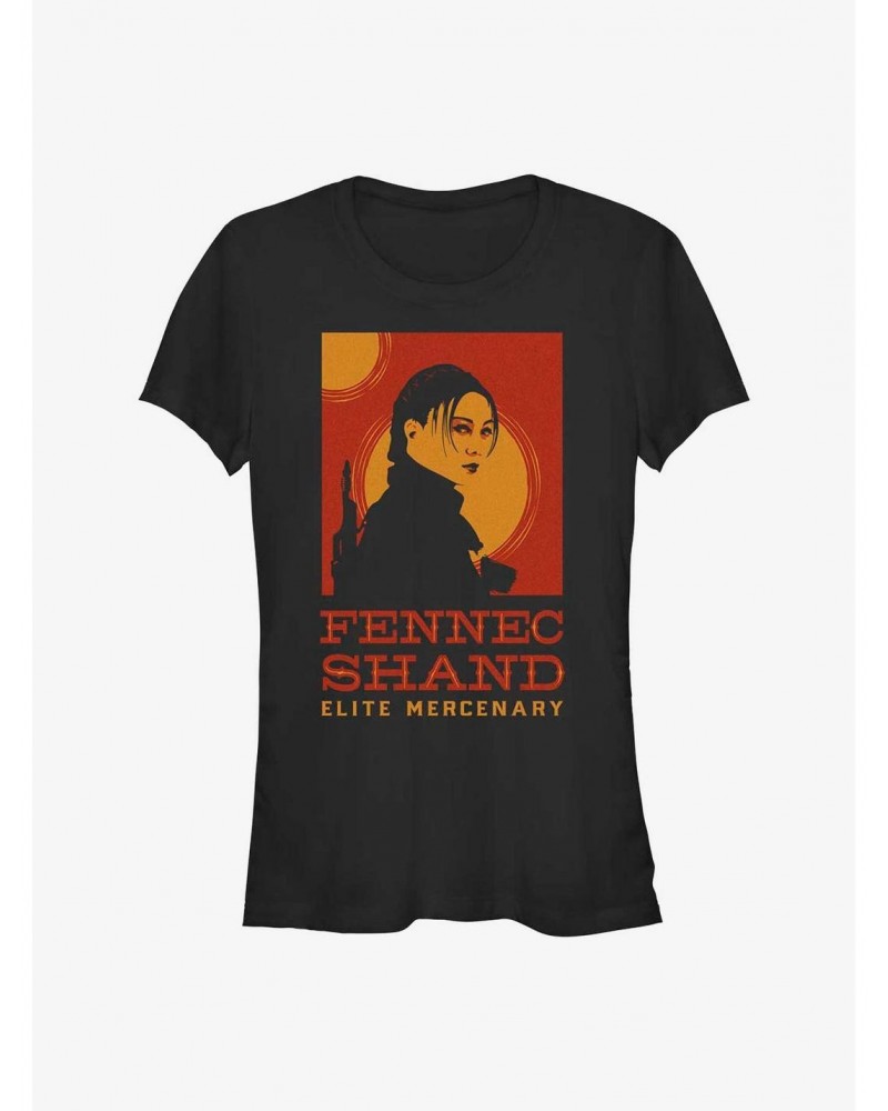 Star Wars The Book Of Boba Fett Fennec Shand Poster Girls T-Shirt $6.63 T-Shirts