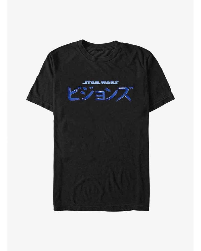 Star Wars: Visions Large Kanji Logo T-Shirt $4.66 T-Shirts