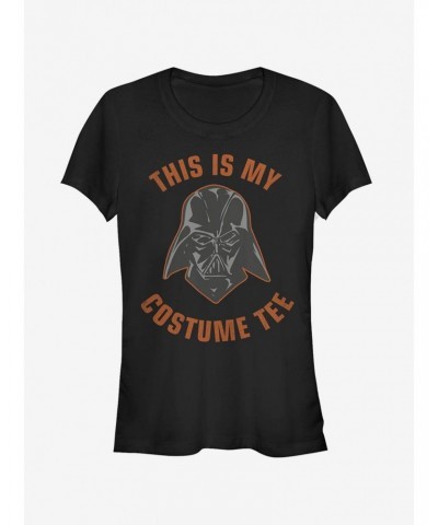 Halloween This is My Darth Vader Costume Girls T-Shirt $7.28 T-Shirts