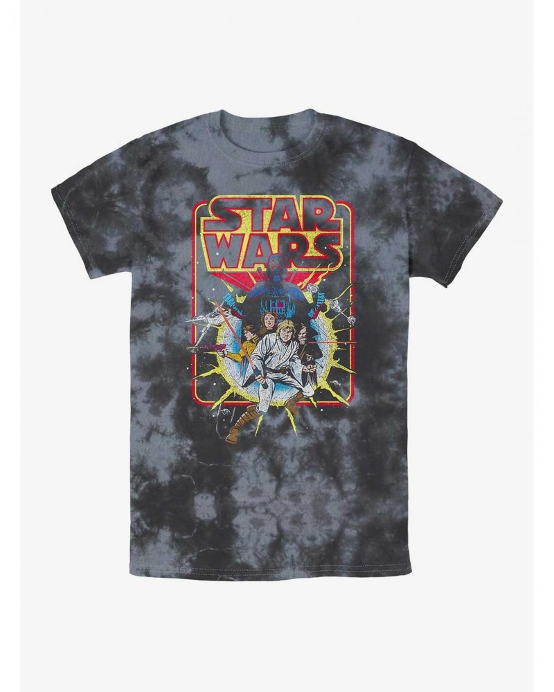 Star Wars Old School Comic Tie-Dye T-Shirt $5.72 T-Shirts