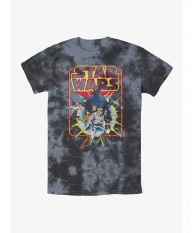 Star Wars Old School Comic Tie-Dye T-Shirt $5.72 T-Shirts