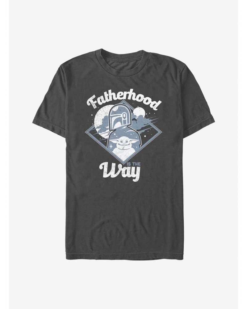 Star Wars The Mandalorian Fatherhood Is The Way T-Shirt $5.59 T-Shirts