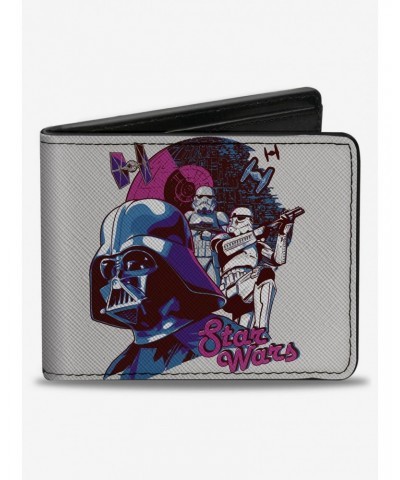 Star Wars Darth Vader and Stormtroopers Death Star Pose Bifold Wallet $9.20 Wallets