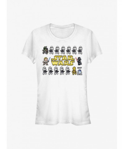 Star Wars Pixel Line Girl's T-Shirt $4.85 T-Shirts