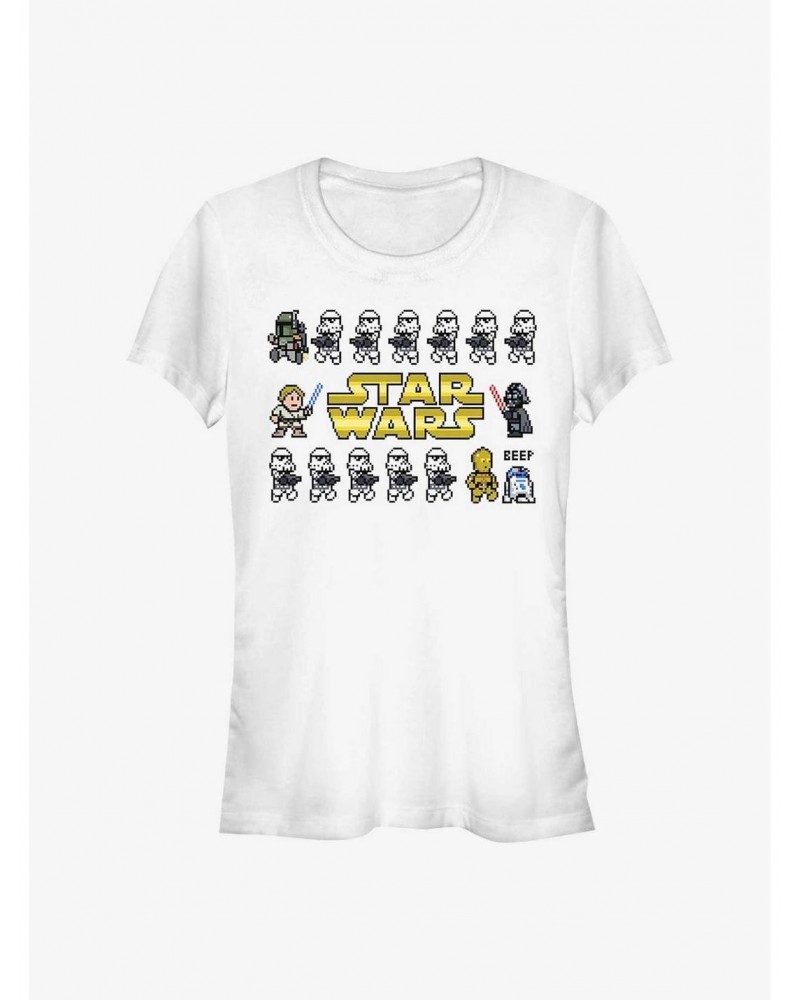 Star Wars Pixel Line Girl's T-Shirt $4.85 T-Shirts