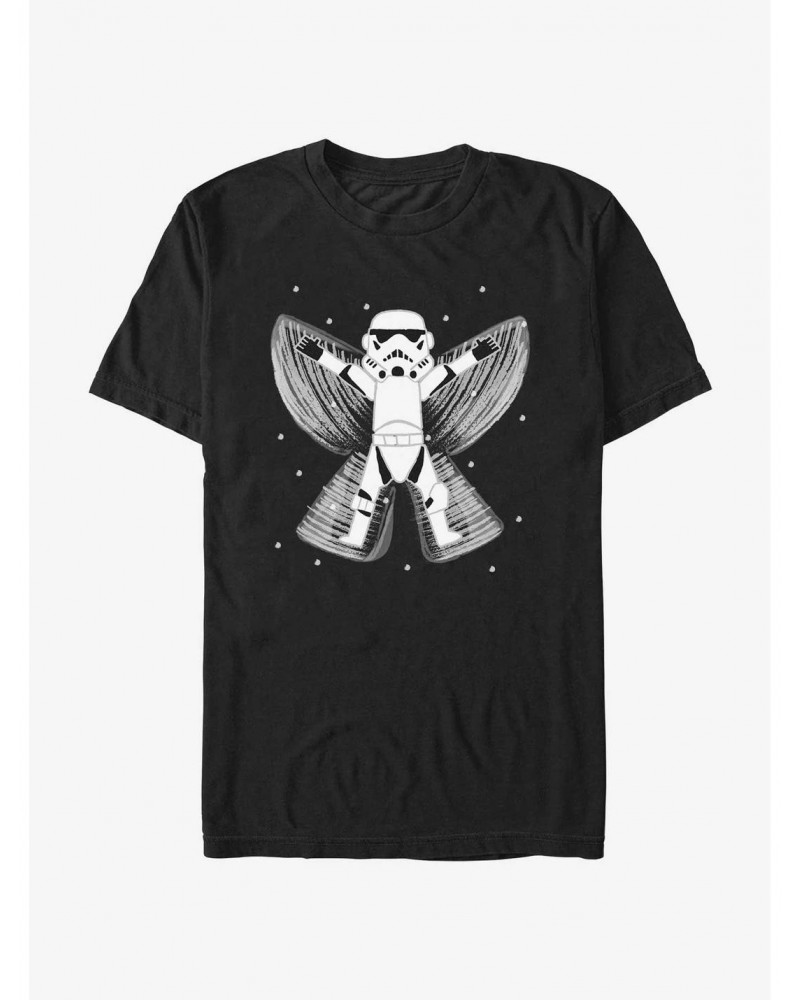 Star Wars Storm Trooper Snow Angel T-Shirt $5.44 T-Shirts