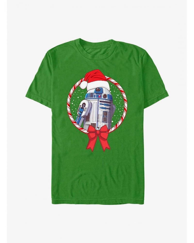 Star Wars: The Rise Of Skywalker R2-D2 Candy Cane T-Shirt $4.81 T-Shirts