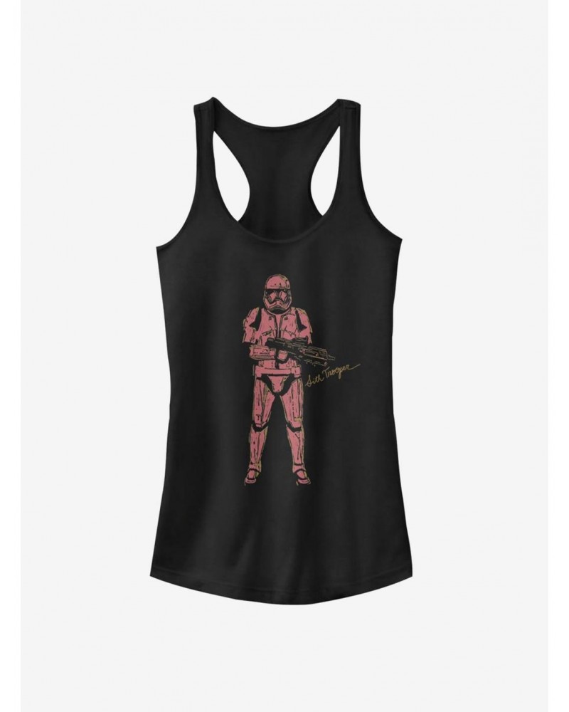 Star Wars: The Rise of Skywalker Red Trooper Girls Tank $8.96 Tanks