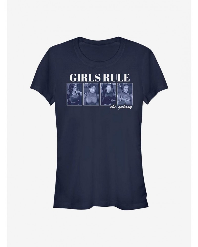 Star Wars The Mandalorian Girls Rule The Galaxy Girls T-Shirt $6.96 T-Shirts