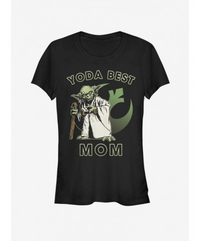 Star Wars Yoda Best Mom Girls T-Shirt $7.77 T-Shirts