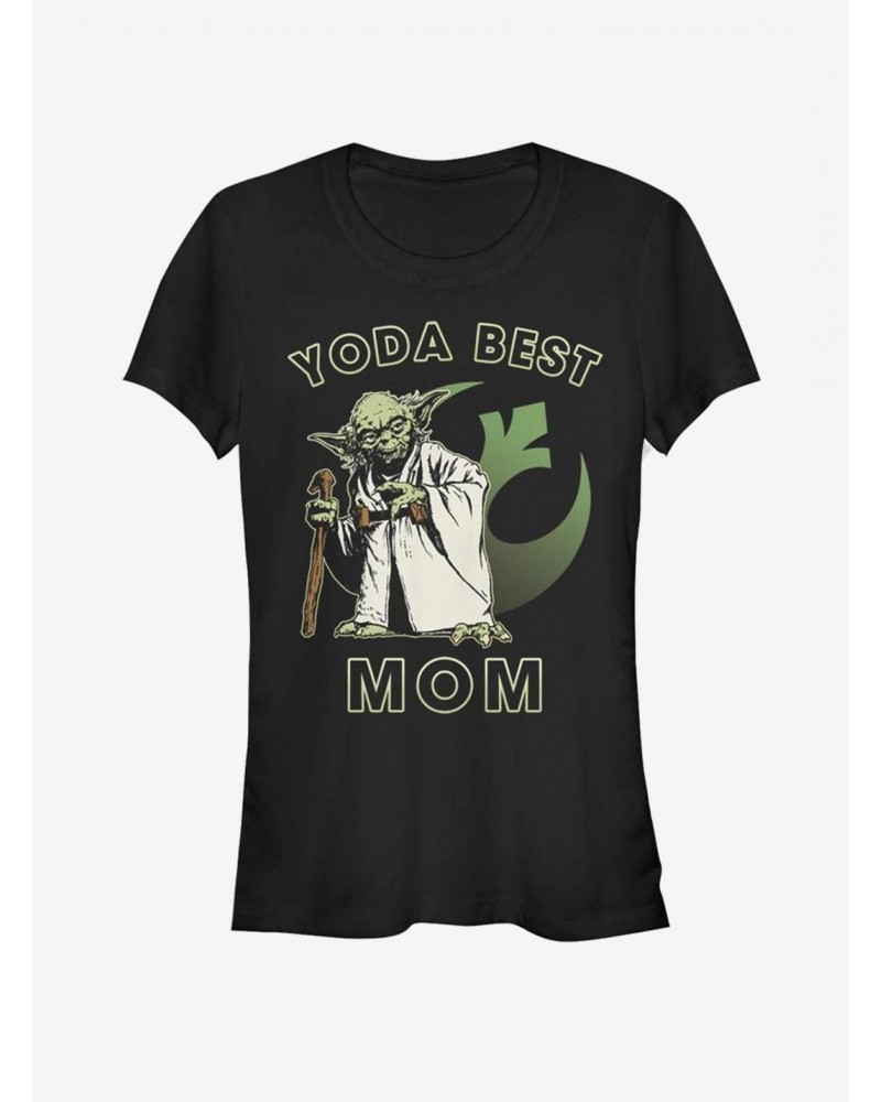 Star Wars Yoda Best Mom Girls T-Shirt $7.77 T-Shirts