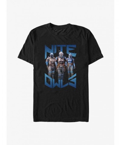 Star Wars The Mandalorian Nite Owls T-Shirt $6.21 T-Shirts