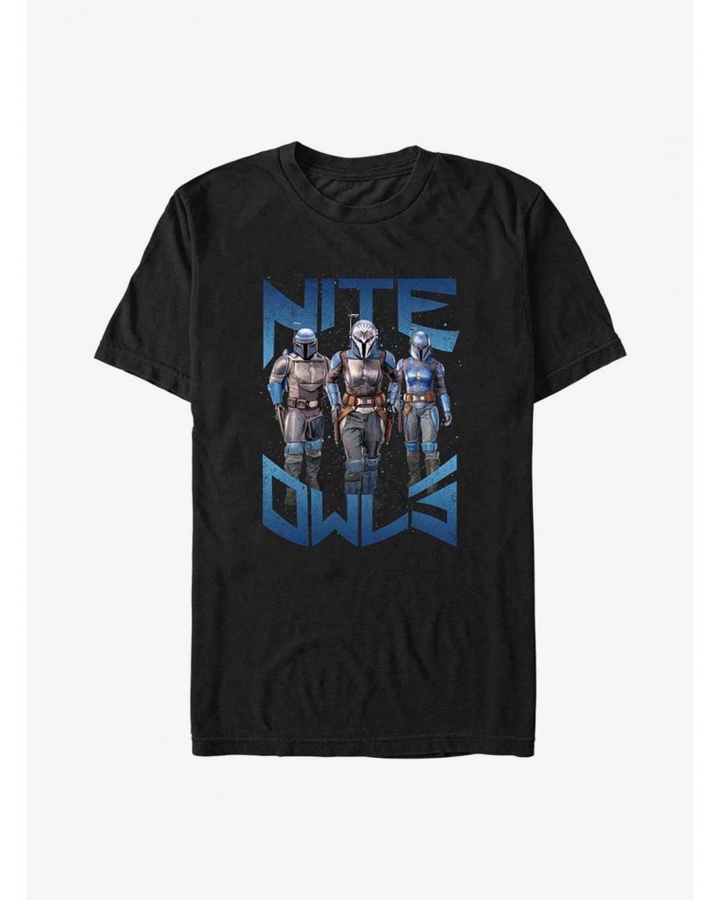 Star Wars The Mandalorian Nite Owls T-Shirt $6.21 T-Shirts