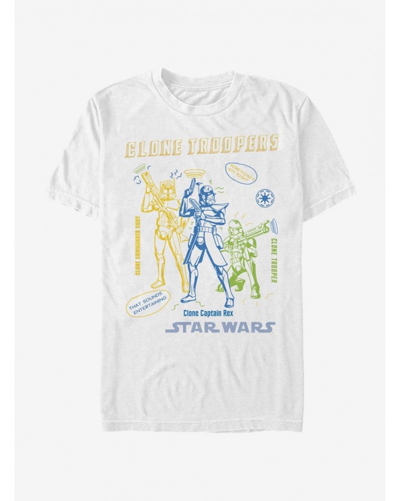 Star Wars The Clone Wars Doodle Trooper T-Shirt $5.90 T-Shirts