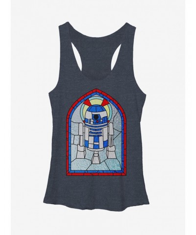 Star Wars R2D2 Stained Glass Girls Tanks $7.67 Tanks