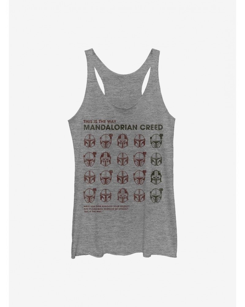 Star Wars The Mandalorian Helmet Grid Girls Tank $6.42 Tanks