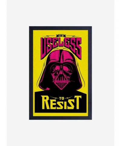 Star Wars Useless To Resist Pop Framed Wood Wall Art $12.45 Merchandises