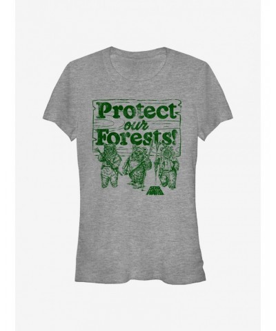 Star Wars Ewok Protect Our Forests Girls T-Shirt $5.82 T-Shirts