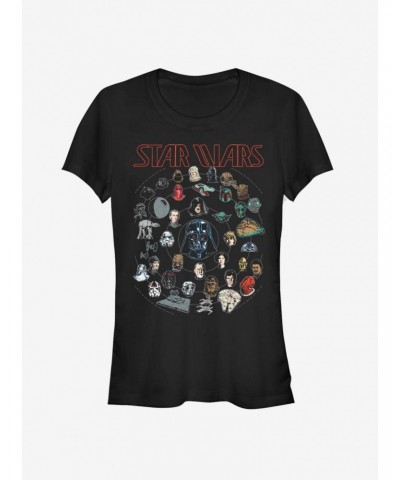 Star Wars Force Chart Girls T-Shirt $7.60 T-Shirts