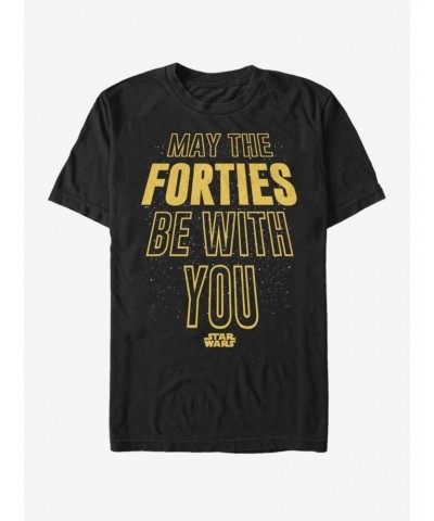 Star Wars Forties Be With You T-Shirt $5.59 T-Shirts