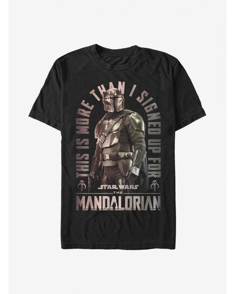 Star Wars The Mandalorian Signed Up T-Shirt $6.37 T-Shirts