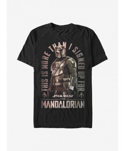 Star Wars The Mandalorian Signed Up T-Shirt $6.37 T-Shirts