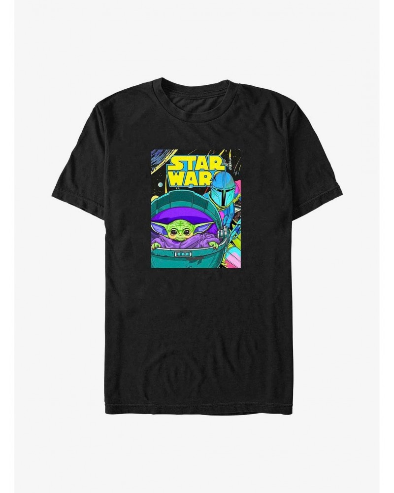 Star Wars The Mandalorian The Child Psychedelic Poster Big & Tall T-Shirt $10.52 T-Shirts