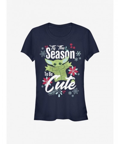 Star Wars The Mandalorian The Child Cute Season Girls T-Shirt $6.80 T-Shirts