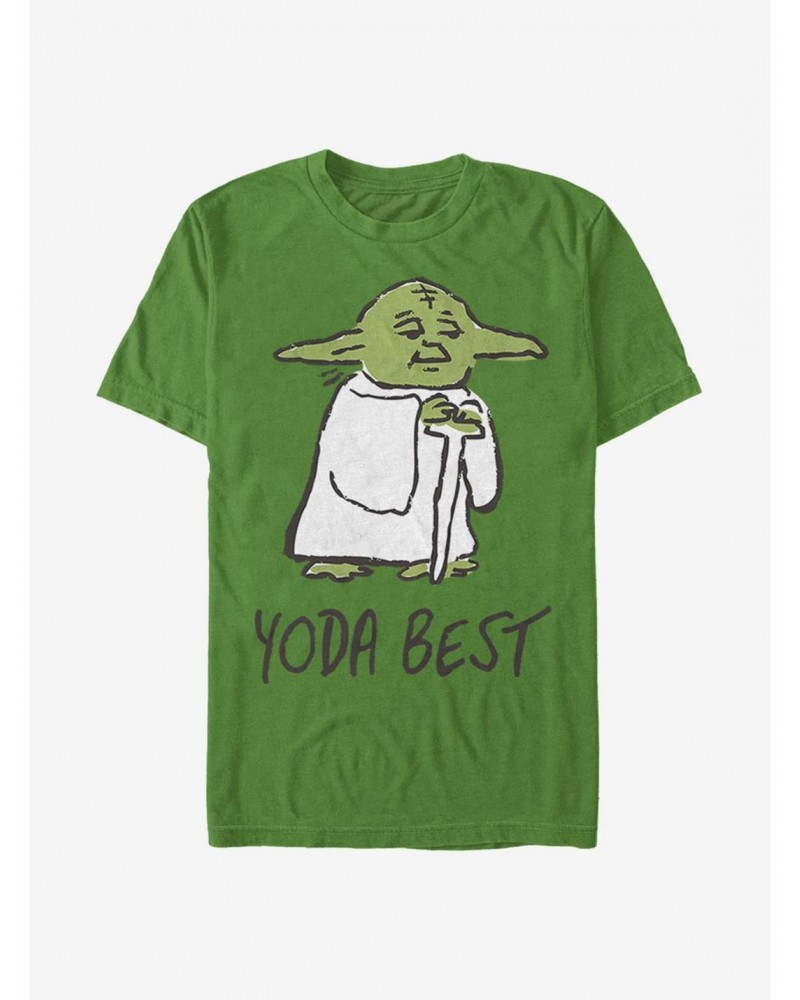 Star Wars Yoda Best Doodle T-Shirt $4.97 T-Shirts