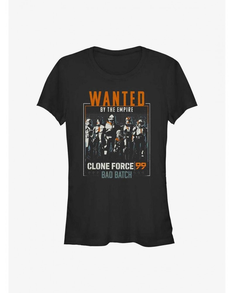 Star Wars: The Bad Batch Wanted Clones Girls T-Shirt $5.02 T-Shirts