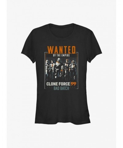 Star Wars: The Bad Batch Wanted Clones Girls T-Shirt $5.02 T-Shirts