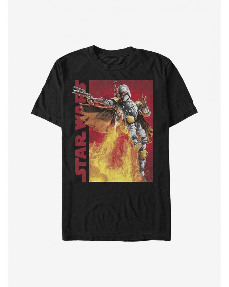 Star Wars Mando Jet Backpack T-Shirt $7.77 T-Shirts