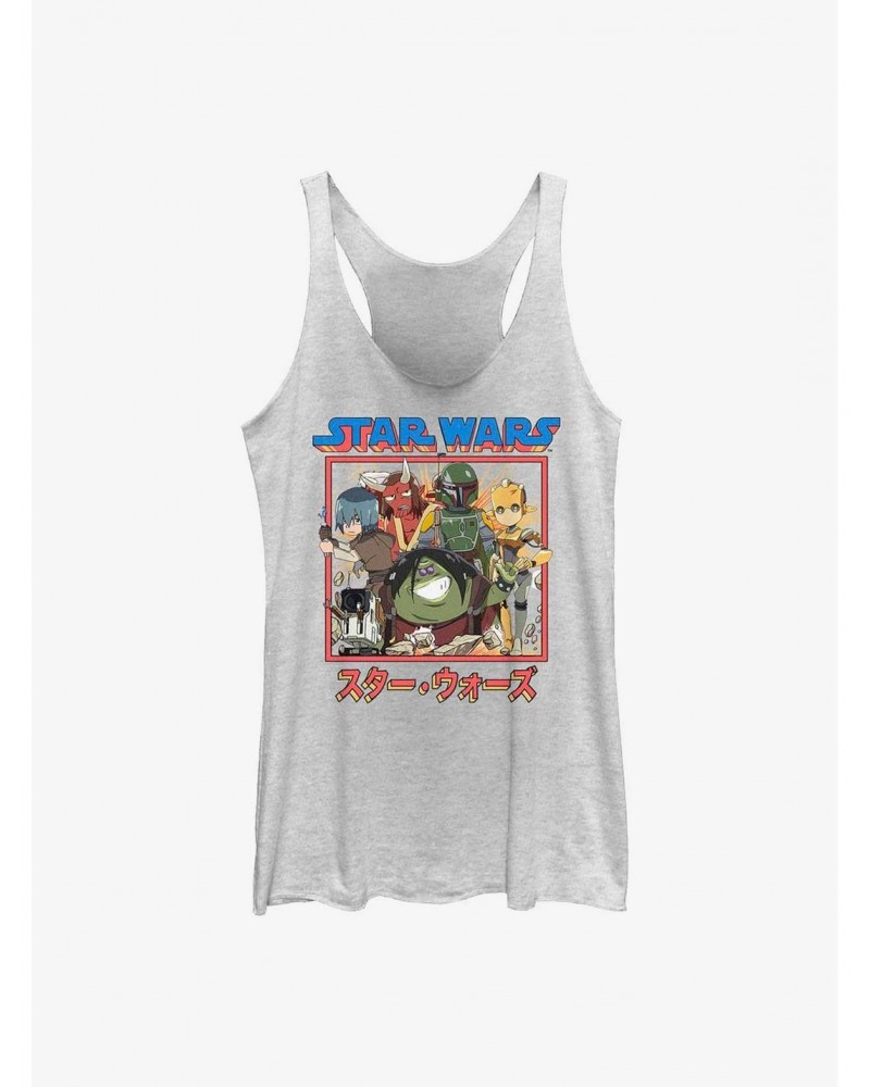 Star Wars: Visions Boba Fett Anime Group Girl's Tank $6.18 Tanks