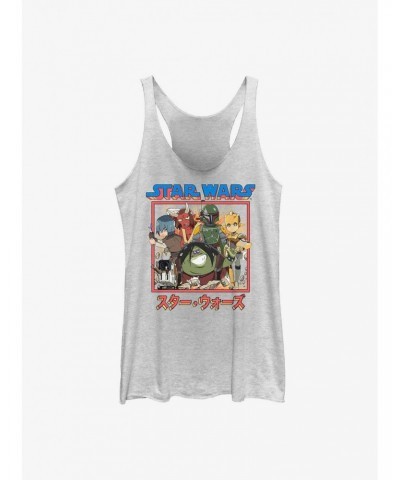 Star Wars: Visions Boba Fett Anime Group Girl's Tank $6.18 Tanks