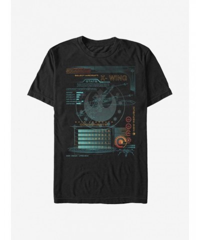 Star Wars X-Wing Game Components T-Shirt $6.37 T-Shirts