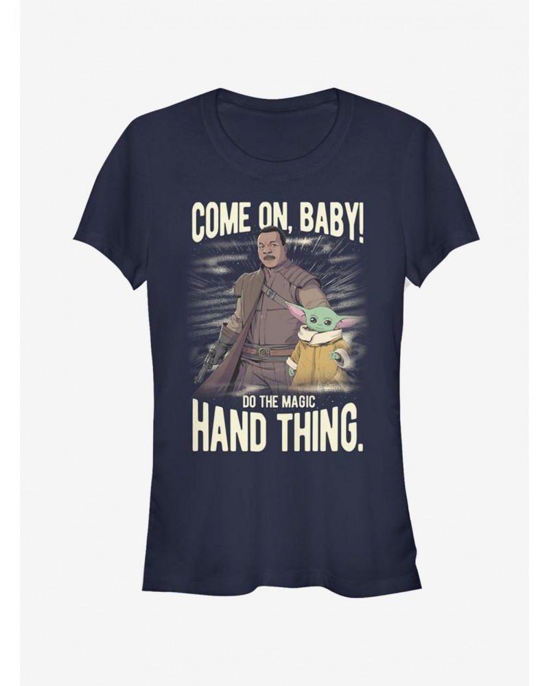 Star Wars The Mandalorian Hand Thing Girls T-Shirt $5.82 T-Shirts