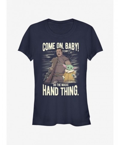 Star Wars The Mandalorian Hand Thing Girls T-Shirt $5.82 T-Shirts