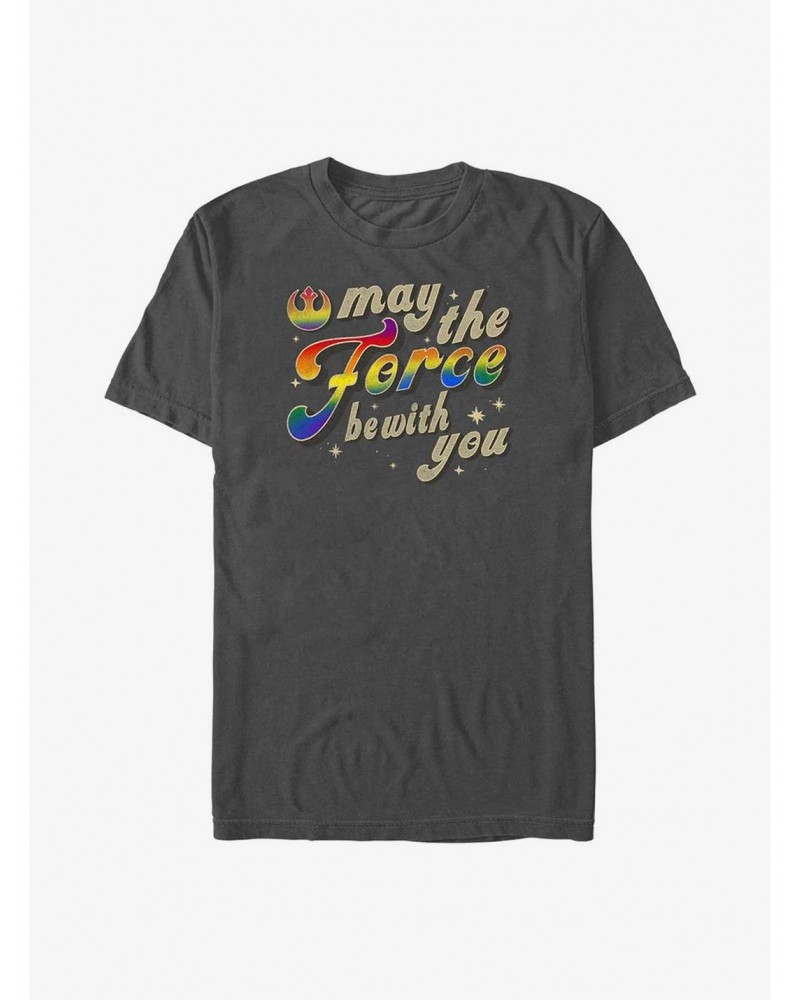 Star Wars Love Be With You Pride T-Shirt $6.06 T-Shirts