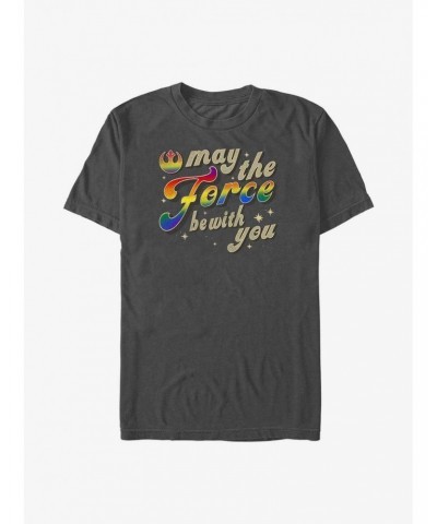 Star Wars Love Be With You Pride T-Shirt $6.06 T-Shirts