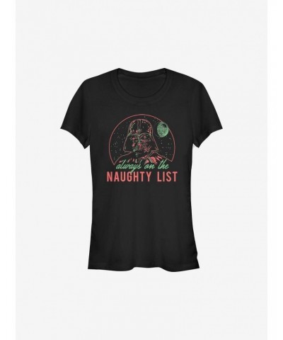 Star Wars Naughty List Holiday Girls T-Shirt $7.44 T-Shirts