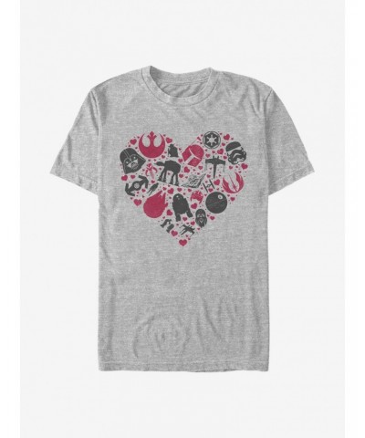 Star Wars Heart Icons T-Shirt $4.81 T-Shirts