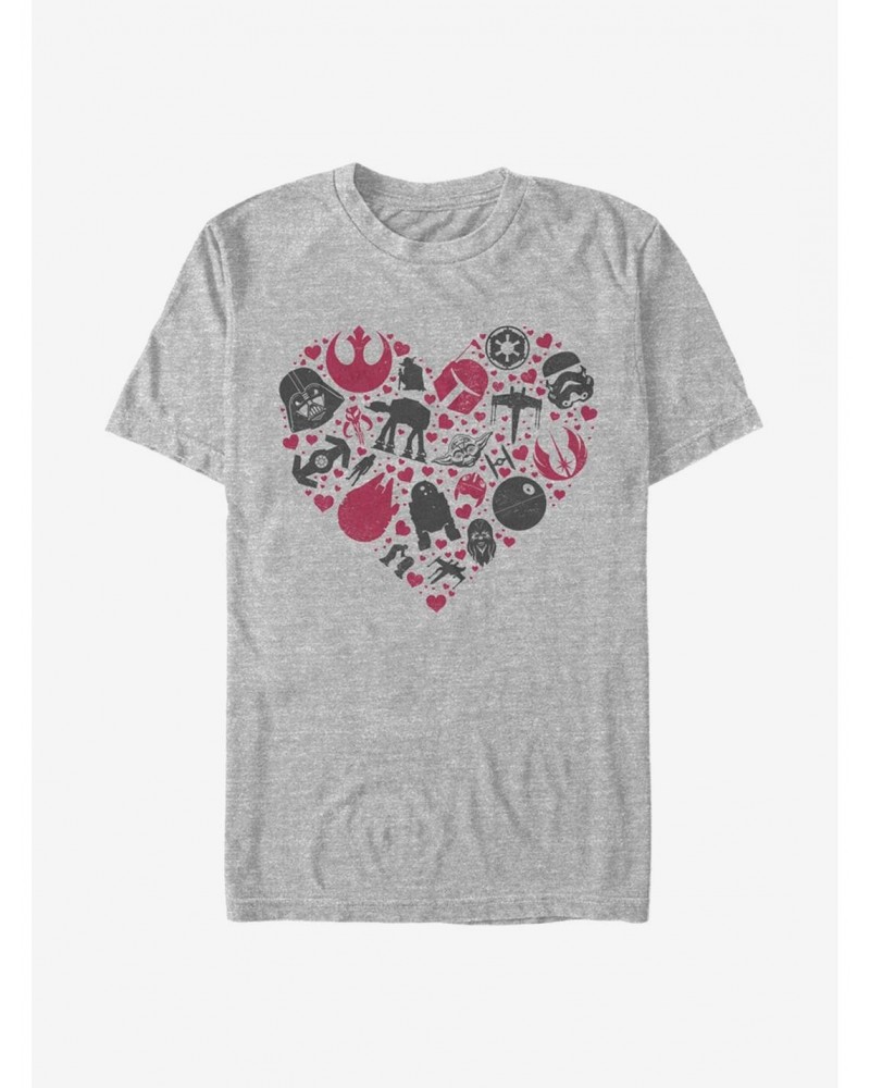 Star Wars Heart Icons T-Shirt $4.81 T-Shirts