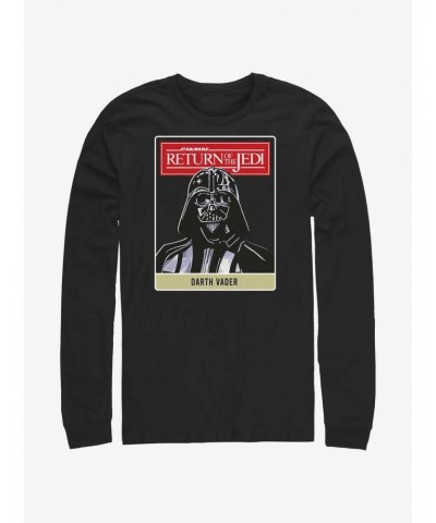 Star Wars Return of the Jedi 40th Anniversary Darth Vader Poster Long-Sleeve T-Shirt $11.58 T-Shirts