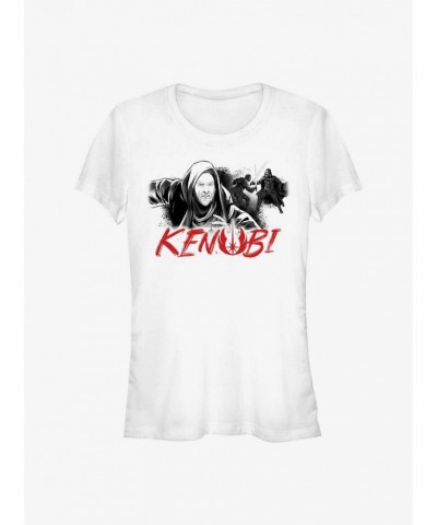 Star Wars Obi-Wan Kenobi Spray Paint Girls T-Shirt $5.82 T-Shirts