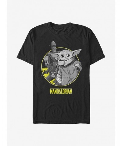 Star Wars The Mandalorian The Way Team Frame T-Shirt $4.97 T-Shirts